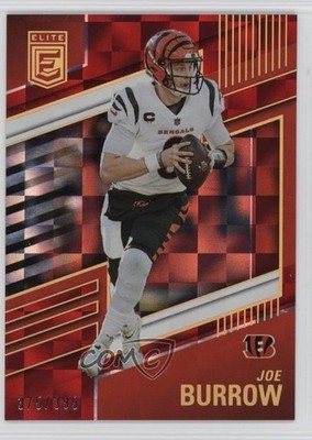 2022 Panini Donruss Elite Red 375/399 Joe Burrow #15 8mm