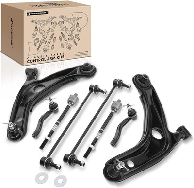 8pc Front Suspension Kit Control Arm Sway Bar Tie Rod Toyota Yaris 2006-2008 1.5