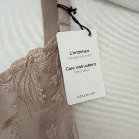 Aubade 34F Women's Underwire Sheer Triangle Bra NWT Style 6DF12_SANR