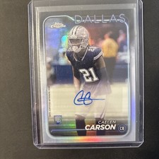2024 Topps Chrome - Rookie Autographs Caelen Carson #RA-CC (AU, RC)