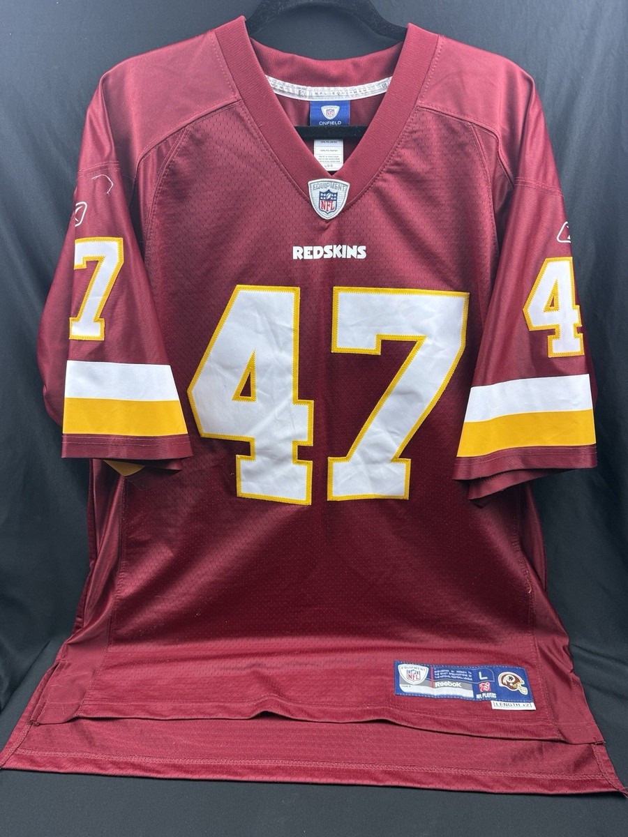 NFL Reebok Cooley Washington Redskins #47 Stitched Jersey Size L +