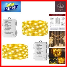 50 LED String Lights on 5m Copper Wire - Battery Operated, 16ft Indoor/Outdoor