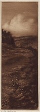 David Waterson Pencil Signed Mezzotint Rural Scene