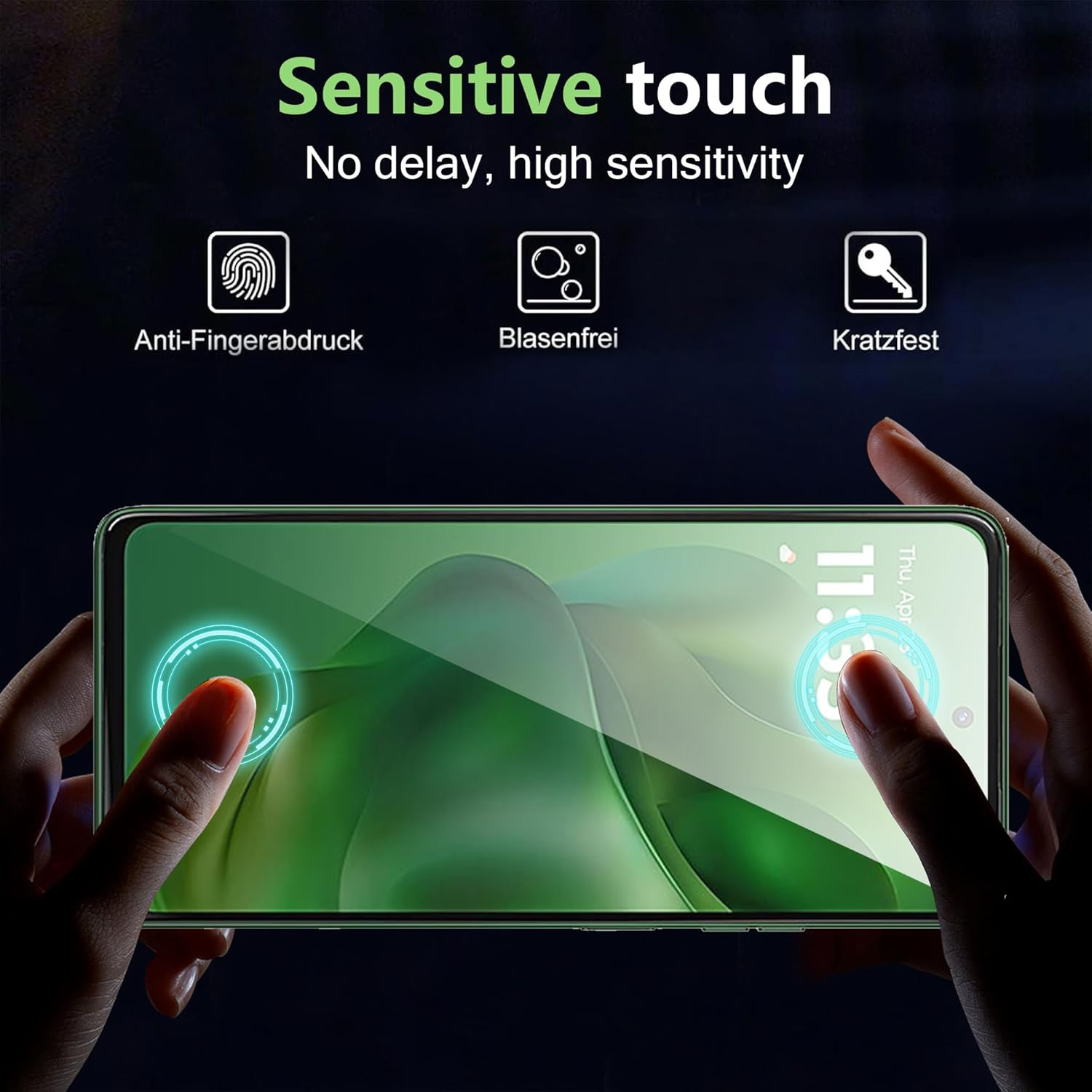 for Motolora Moto G Power 2025 Screen Protector with Camera Lens Protector, 9...