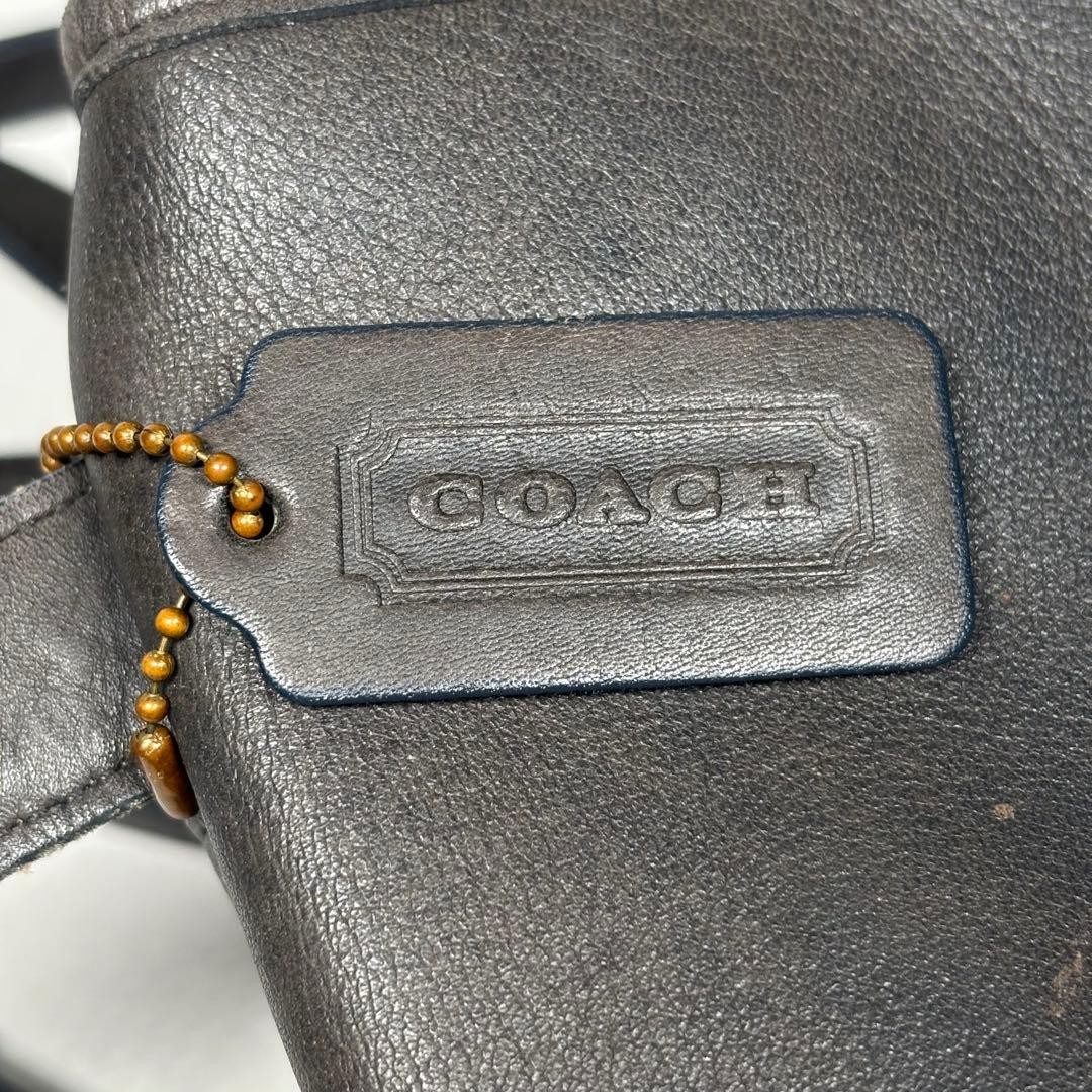 Old COACH Backpack Mini Backpack Drawstring Turn … - image 12