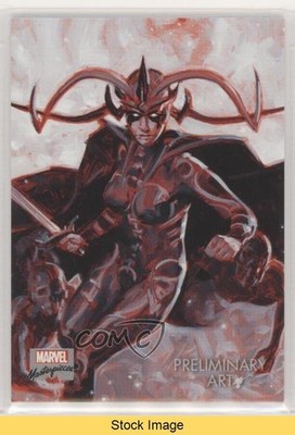 2020 Upper Deck Marvel Masterpieces Level 2 Preliminary Art Hela #50 READ aa7