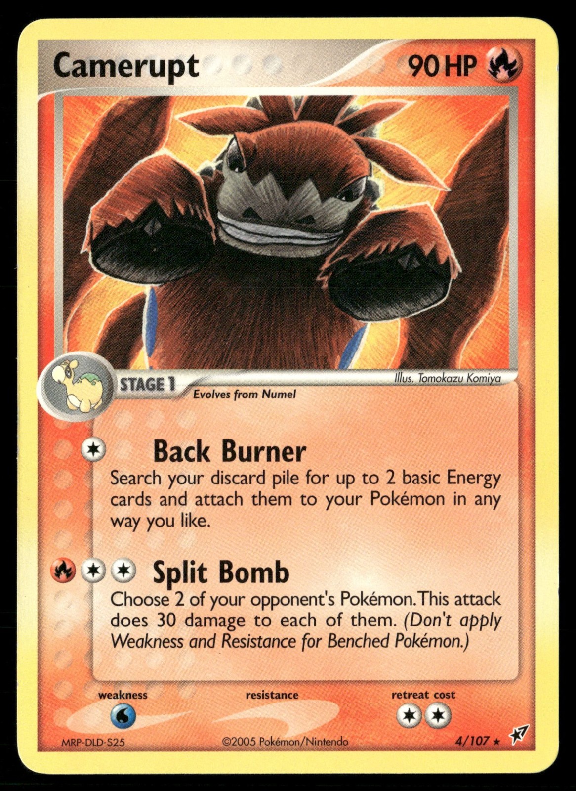 Camerupt - 4/107 (EX Deoxys) 004/107 Rare Deck Exclusives Pokemon Near Mint