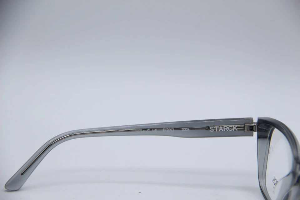 NUEVAS GAFAS STARCK EYES SH 3083 0004 GRIS CRISTAL AUTÉNTICAS CON ESTUCHE 55-17 Foto 3 de 4