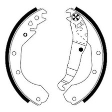 Mintex Brake Shoe Set Axle Kit