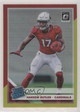 2019 Panini Donruss Optic Rated Rookie Red & Yellow Prizm Hakeem Butler #166 7ba