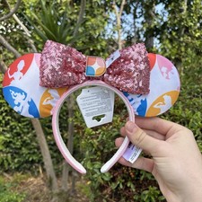 Disneyland Hotel The Villas Disney Vacation Club Minnie Ears Headband Sequin Bow