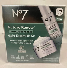 No7 Future Renew Damage Reversal Night Essentials Kit ~Night Cream & Night Serum