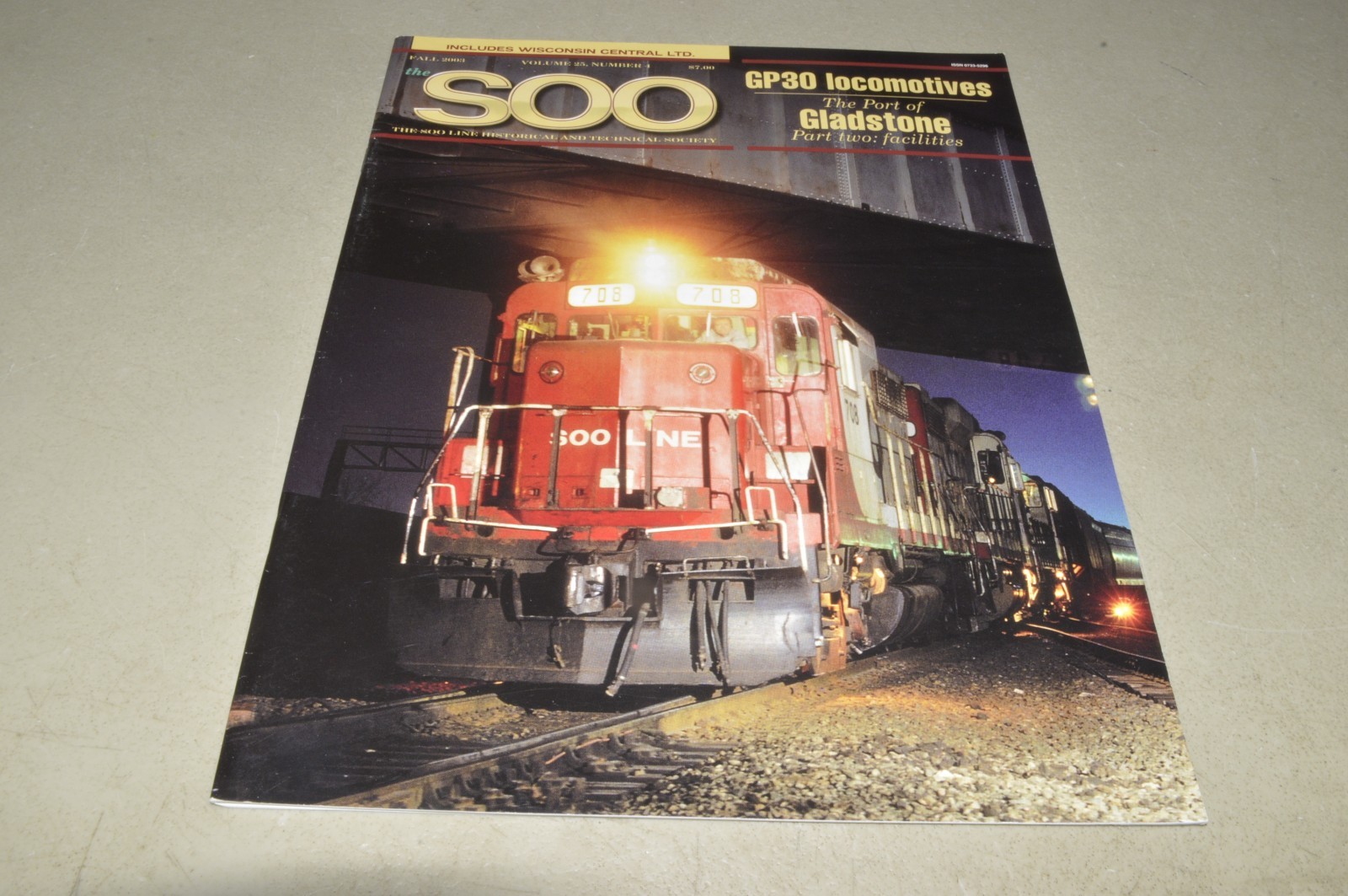 rr train magazine THE SOO Line Historical Technical Society V25 #4 2003 GP30