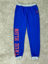 True Religion Sweatpants Youth Boys Large Blue Joggers
