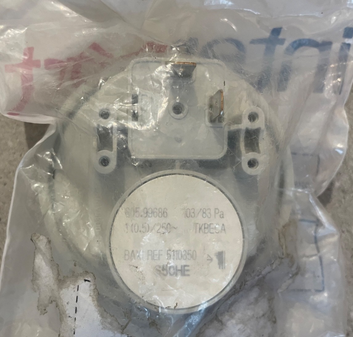 Baxi Potterton Suprima 50 HE Air Pressure Switch 5110350 New Genuine