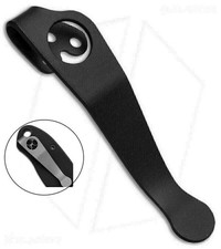 Black CNC Alloy Deep Carry Pocket Clips Back Clamps For Spyderco Para3 Ti C81