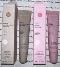 ESW Beauty ~ VANILLA ALMOND BUTTER & GUAVA MANGO SMOOTHIE ~ Lip Treatment Lot BN