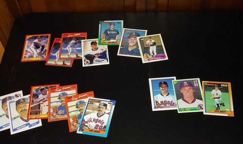 LOTE de tarjetas de béisbol de Los Angeles Angels Stars & Duds en su mayoría de finales de los 80' principios de los 90 - Imagen 2 de 22