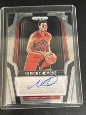 ULRICH CHOMCHE 2024-25 Panini Prizm BLACK ROOKIE SIGNATURES RC Auto Raptors !