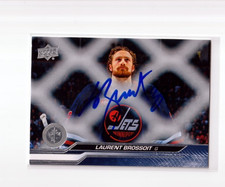 LAURENT BROSSOIT autographed SIGNED '23/24 WINNIPEG JETS 