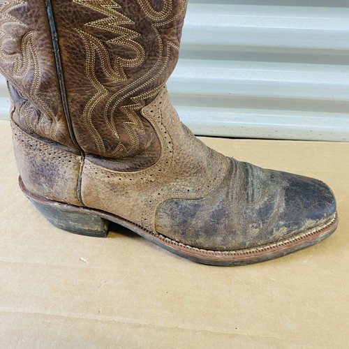 Ariat Heritage Roughstock 34824 Brown Leather Western Boots Shoes Men 11.5D - Afbeelding 17 van 17