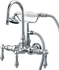 Kingston Brass CC8T Vintage Wall Mounted Clawfoot Tub Filler - Polished Chrome