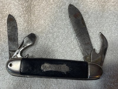Vintage Camper s Knife. Rustic Charm