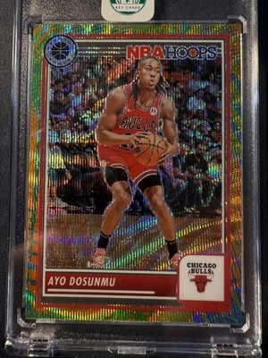 2023 Hoops Premium Stock #205 Ayo Dosunmu Multi Wave Prizm SSP Chicago Bulls