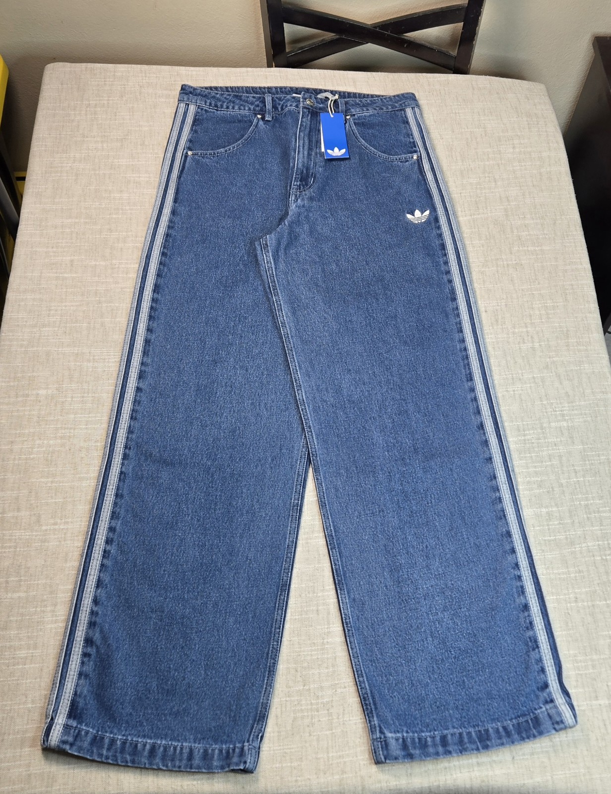 S Blue Jeans 3 Stripes Relaxed Baggy