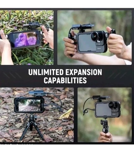 NEEWER 15 Pro Cage Video Rig with Dual Handles, Quick Release 67mm Filter... - Picture 8 of 12