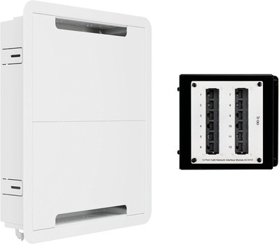 Legrand  17  In-Wall Media Enclosure + 12-Port Cat6 Network Interface Module   R