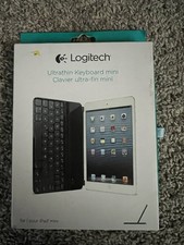 Logitech Magnetic Clip-On Bluetooth Keyboard Case for iPad Mini Ultra-Thin Black