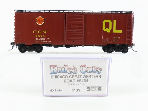 Coches Kadee escala HO 4132 CGW Chicago Great Western 40' coche de caja de una sola puerta #5464 | Zustand: Used