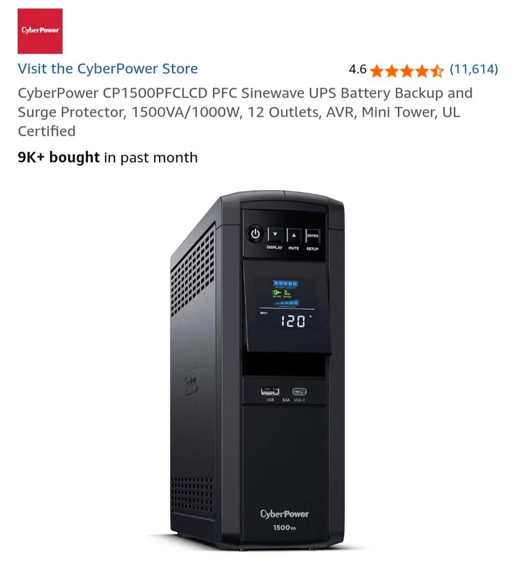 CyberPower 1500VA Computer Uninterruptible Power Supplies (UPS