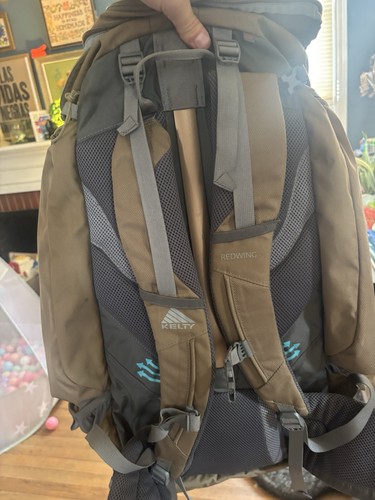 Kelty Redwing 50 Backpack 50L Rucksack Trail Hiking Camping Green Rear Frame - Picture 5 of 7