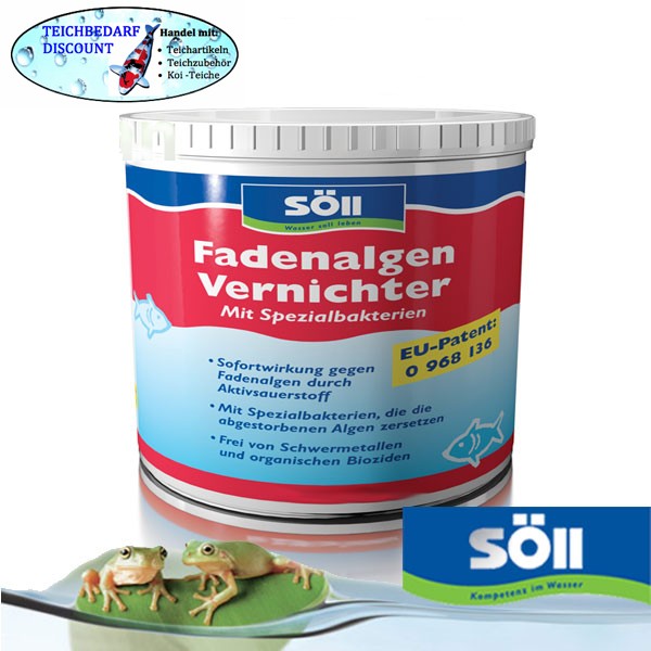 SöLl Fadenalgenvernichter 2,5 Kg FüR 80 M³ Algen Vernichter Koi Teich Fadenalgen-image