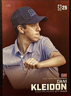 DGPT 2025 Dani Kleidon Bronze Disc Golf Trading Card Serial #1/10