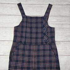 Zara Kids Collection Plaid Pants Overalls /jumpsuit For Girls Sz 11/12