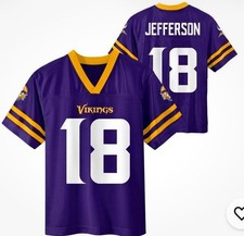 NFL Minnesota Vikings Justin Jefferson Boys S...