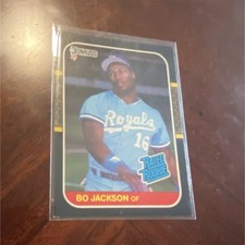 Donruss 1987 Bo Jackson Rated Rookie #35 Kansas City Royals Baseball Card