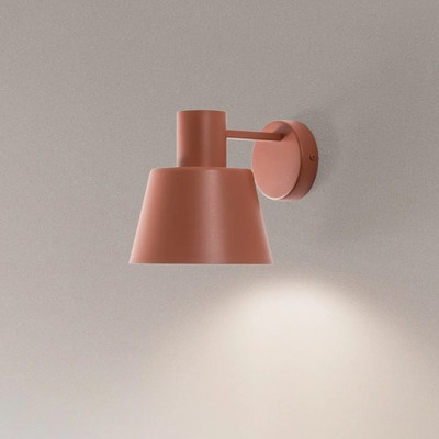 Dunka Wandleuchte Lampe Wandlampe ziegelrot 1-flammig Stahl Höhe 17 cm816