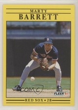 1991 Fleer Marty Barrett #84 0c4