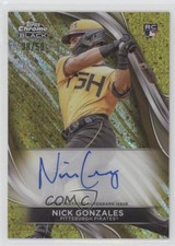 2024 Topps Chrome Black Gold Mini-Diamond Refractor /50 Nick Gonzales Auto 2s2