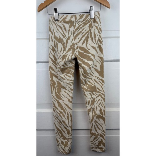 Gap Girls' Tan Zebra Print Leggings Size 6-7 - Picture 5 of 5