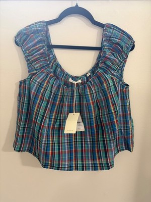DÔEN Jessa Top in  Alderbrook Plaid