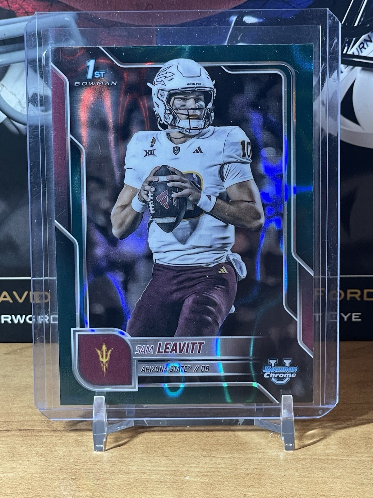 2025 Bowman University Chrome - Sam Leavitt #195 Teal Lava Refractor