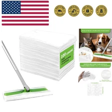 100 Count Dry Sweeping Cloths - Disposable Mop Pads Refills Compatible with 1...