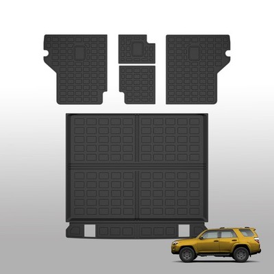 Cargo Liner Compatible with 2010-2024 Toyota 4Runner Backrest Mat 5 Seats Truck