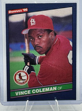 Vince Coleman 1986 Donruss Baseball - Rookie Card# 181. rookie card picture