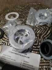 Image of Deva DE404/017 1 & Half Inch Bath Waste and Overflow Chrome Plated